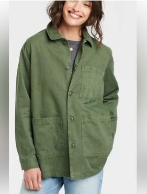 Lands End Cotton Utility Chore Jacket XL